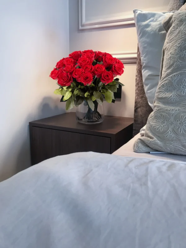 kwiaty Rose Belle w hotelu