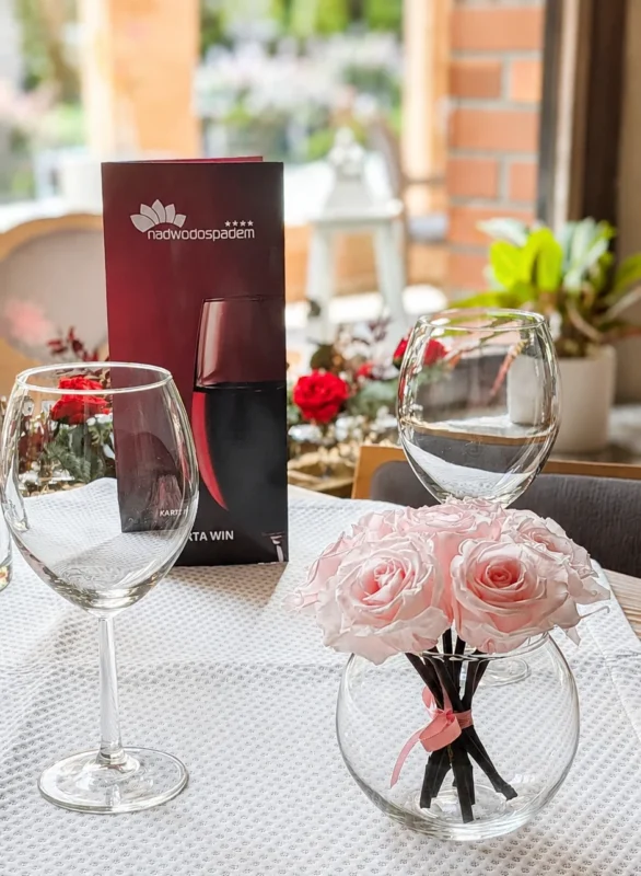 bukiet Rose Belle w restauracji