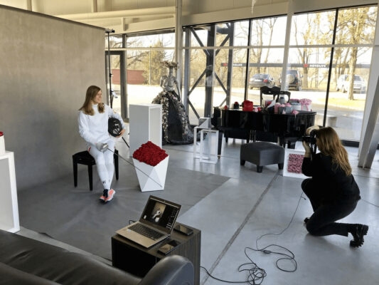 sesja zdjęciowa z różami