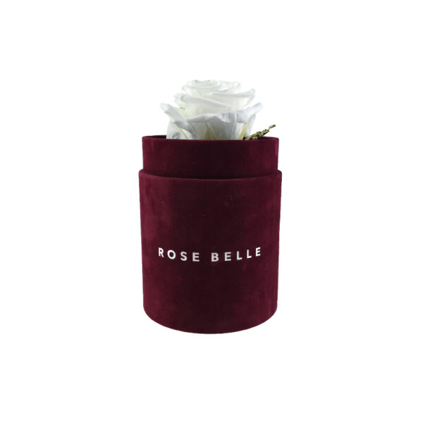 Świąteczny Mini Box Flokowany Rose Belle