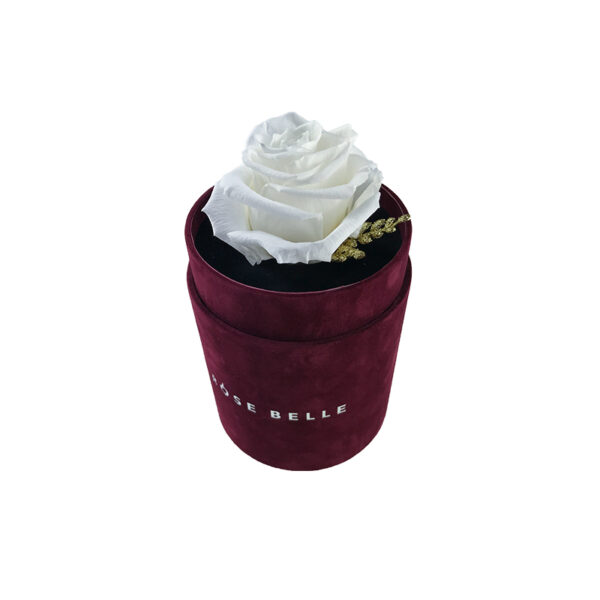 Świąteczny Mini Box Flokowany Rose Belle