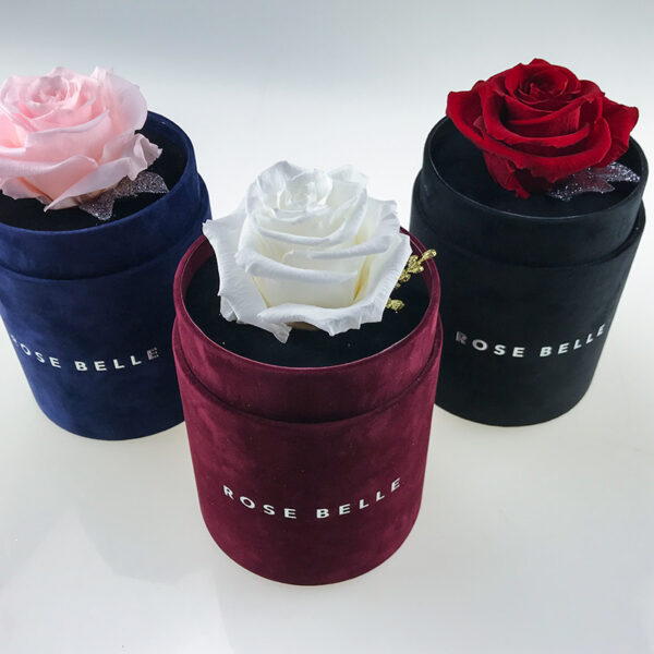 Świąteczny Mini Boxy Flokowane Rose Belle